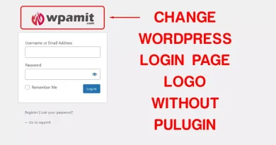 wpamit change wordpress login logo without plugin