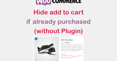 wpamit hide add to cart if product already purchased (without plugin)