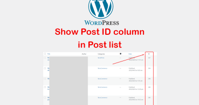 wpamit display post id column in post list wordpress without plugin