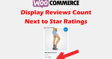 display reviews count next to star rating in woocommerce