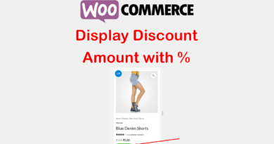 wpamit display discount amount on woocommerce product page without plugin