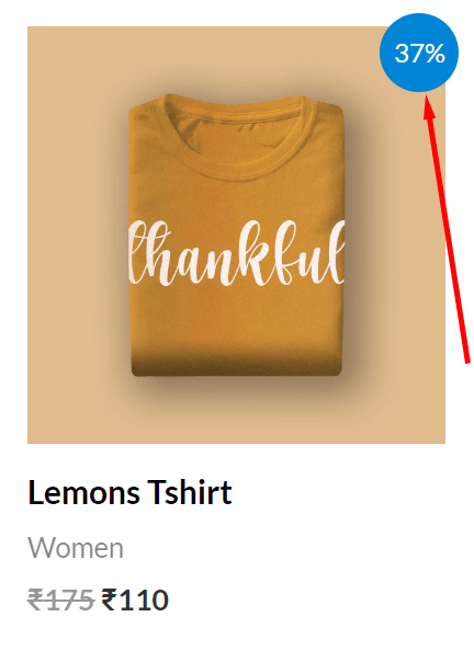 Display Discount Percentage on Woocommerce product image 2 wpamit display discount percentage on product image in woocommerce without plugin 2