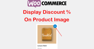 wpamit display discount percentage on product image in woocommerce without plugin