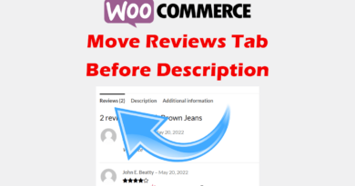 wpamit move reviews tab before description in woocommerce without plugin