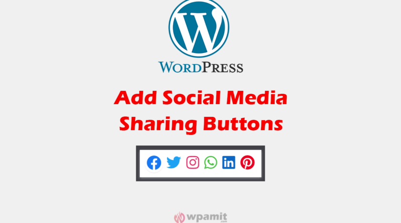 wpamit social sharing buttons wordpress
